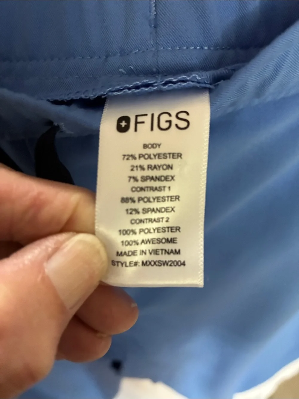 Figs Men's Cobalt Blue Jogger Scrubs Sweatpants with Drawstring